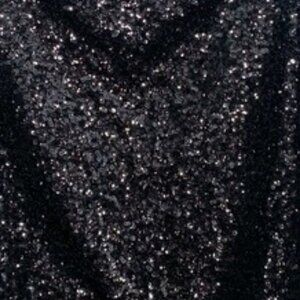 Black Sequin Mini Skirt, Women's Skirt Size Large